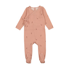 BON'ETTE BY BOPOP 2PC FLORAL FOOTIE & BEANIE SET