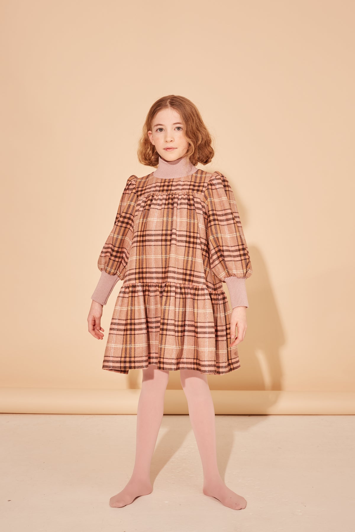THE MIDDLE DAUGHTER CHECK DRESS