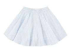 MORLEY 2PC COLLARED POCKET VEST WITH STRIPED SKIRT