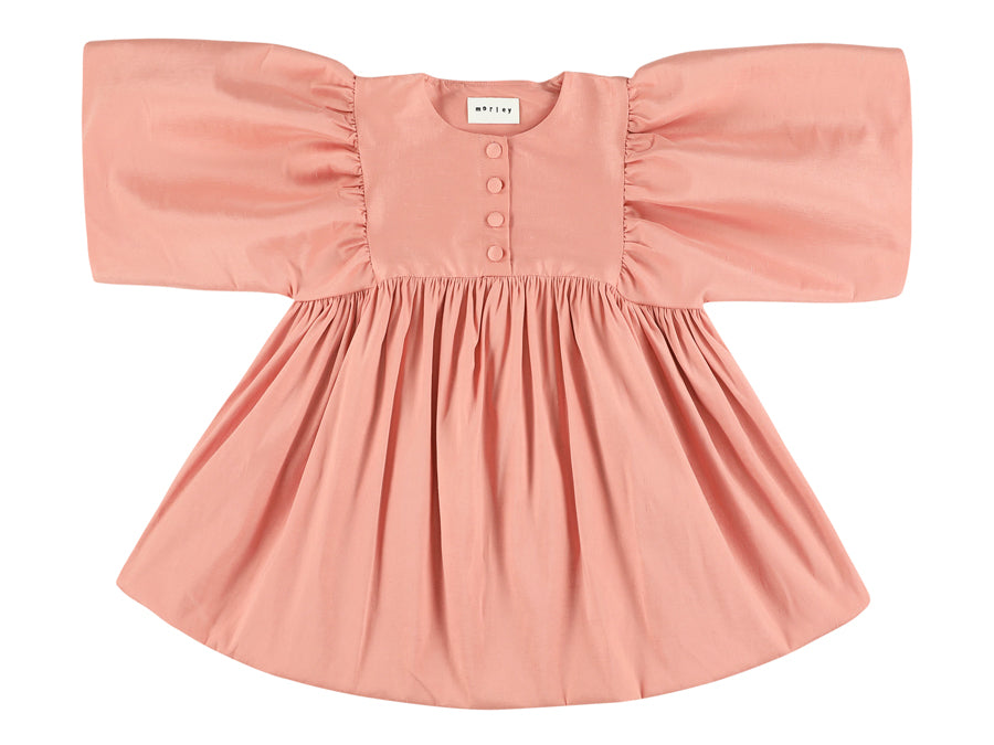 MORLEY YDOL FLOWY SLEEVE 4 BUTTON HIGHWAISTED DRESS