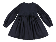 MORLEY YNDIA BALLOON SLEEVE PINSTRIPE PLEATED DETAIL DRESS