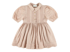 MORLEY YRMA COLLAR PLEATED DETAIL WAISTED FLOWY DRESS