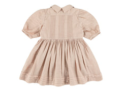 MORLEY YRMA COLLAR PLEATED DETAIL WAISTED FLOWY DRESS