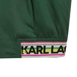 KARL LAGERFELD SWEAT DRESS ZIP COLLAR LOGO ELASTIC BOTTOM