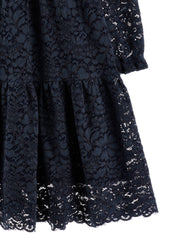 ERMANNO SCERVINO VELVET COLLAR LACE DRESS