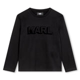 KARL LAGERFELD LONG SLEEVE TEE WITH PRINTED KARL