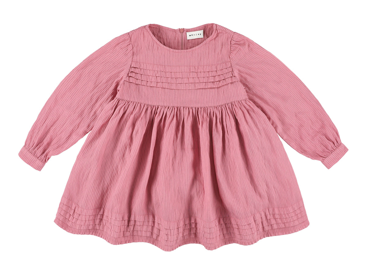 MORLEY ZAKIA PLEATED STRIPE DRESS