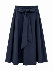 IPOSH BOW BACK SEWN DOWN PLEAT TAFFETA SKIRT