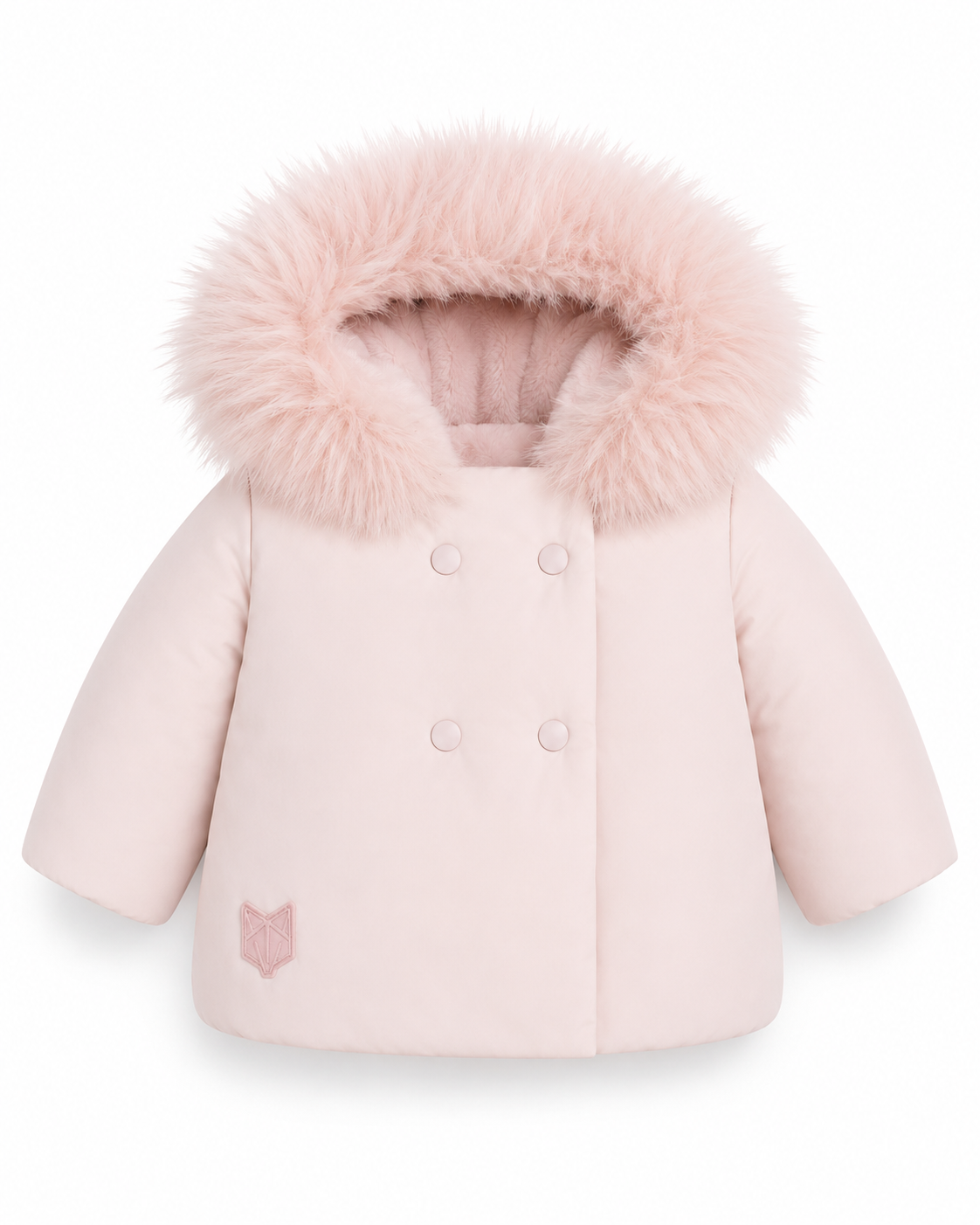 SCOTCH BONNET PUFFER COAT WITH DOWN HOODED FUR