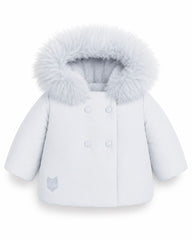 SCOTCH BONNET PUFFER DOWN FUR HOODED COAT