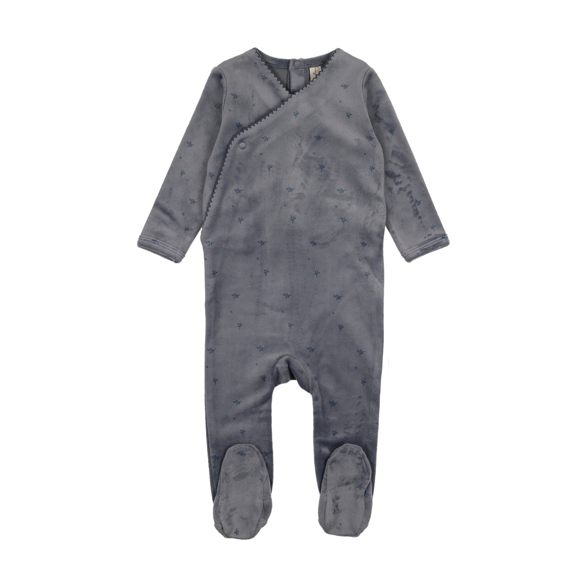 BONJOY VELOUR FLORAL FOOTIE