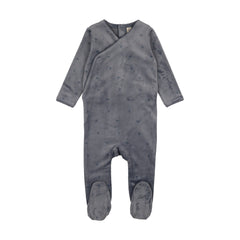 BONJOY VELOUR FLORAL FOOTIE