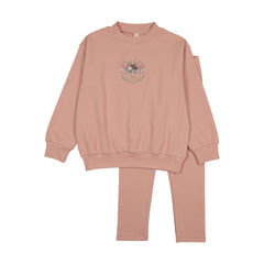 BONJOY 2PC DAINTY STITCH SWEATSHIRT SET