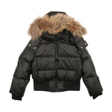 DUCC FUR TRIMMED HOOD BOMBER JACKET