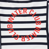 WATER CLUB LOGO STRIPED BATHING SUIT