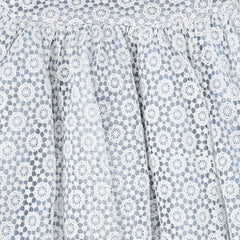 FRANCESCA GUILIANO FLOWER EYELET WAISTED GOWN