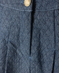 PHIL AND PHOEBE PUFFED DENIM A-LINE SKIRT