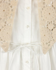 ONE CHILD LESTER CROCHET CAPE DRESS