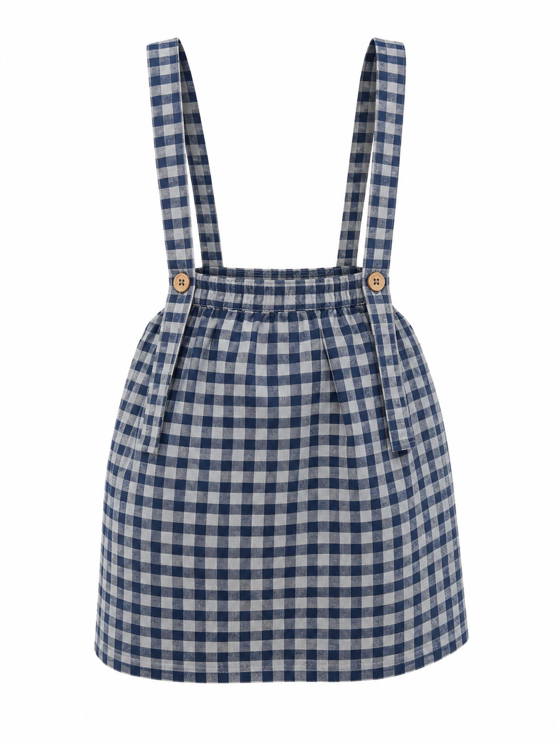 BONJOY GINGHAM PRINTED OVERALL JUMPER