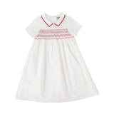 BACE COLLECTION SMOCKED COLLAR SS DRESS