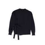 BAMBOO SIDE TIE SWEATER