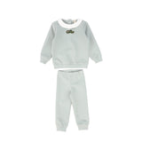 BEBE JOLEE 2PC TRUCK PRINT SWEATSHIRT SET