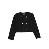 BACE COLLECTION 2PC MILITARY STYLE BLAZER WITH BUTTON DETAIL SHORTS