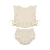COCO BLANC 2PC RUFFLE SET