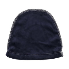 CUDDLE & COO 2PC VELOUR STITCHED FOOTIE + BEANIE