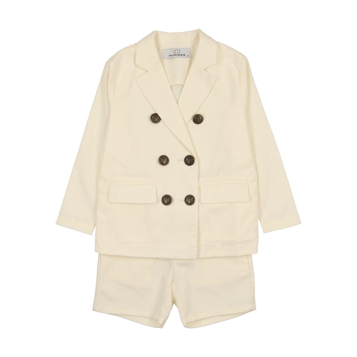 PANTHER 2PC LINEN BLAZER WITH