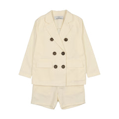 PANTHER 2PC LINEN BLAZER WITH