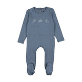 CUDDLE & COO 2PC PRINT FOOTIE + BEANIE SET