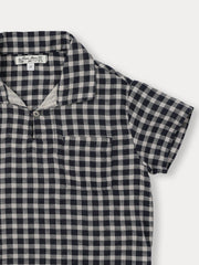 BENE BENE DOU CHECK HALF SHIRT