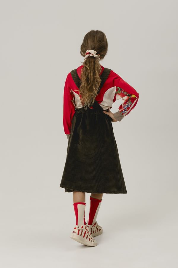 WOLF & RITA CORDUROY SUSPENDER JUMPER