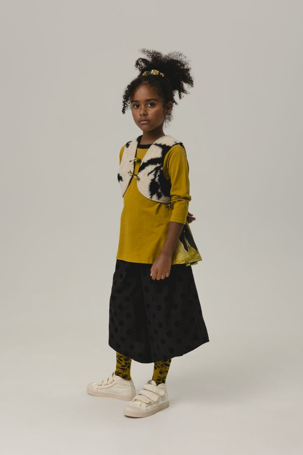 WOLF & RITA FUR PRINT SHORT VEST