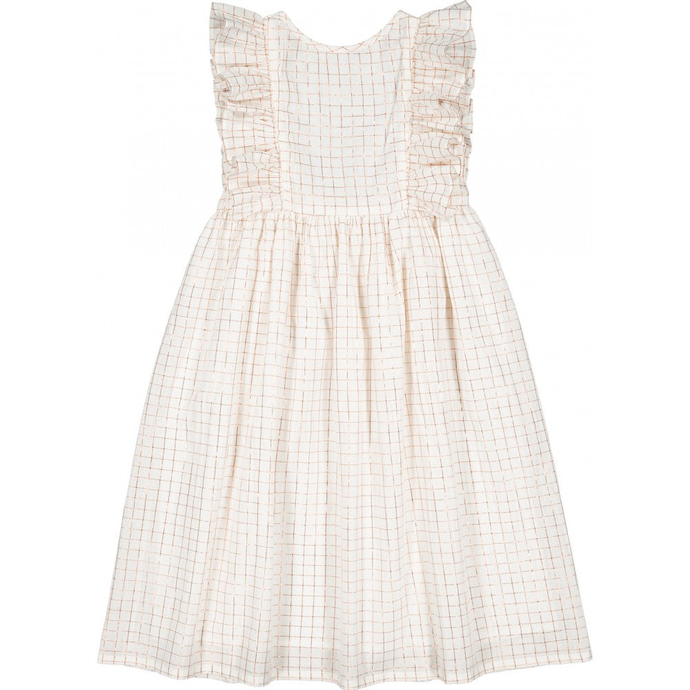 LOUIS LOUISE ARLETTE CHECKED RUFFLE JUMPER