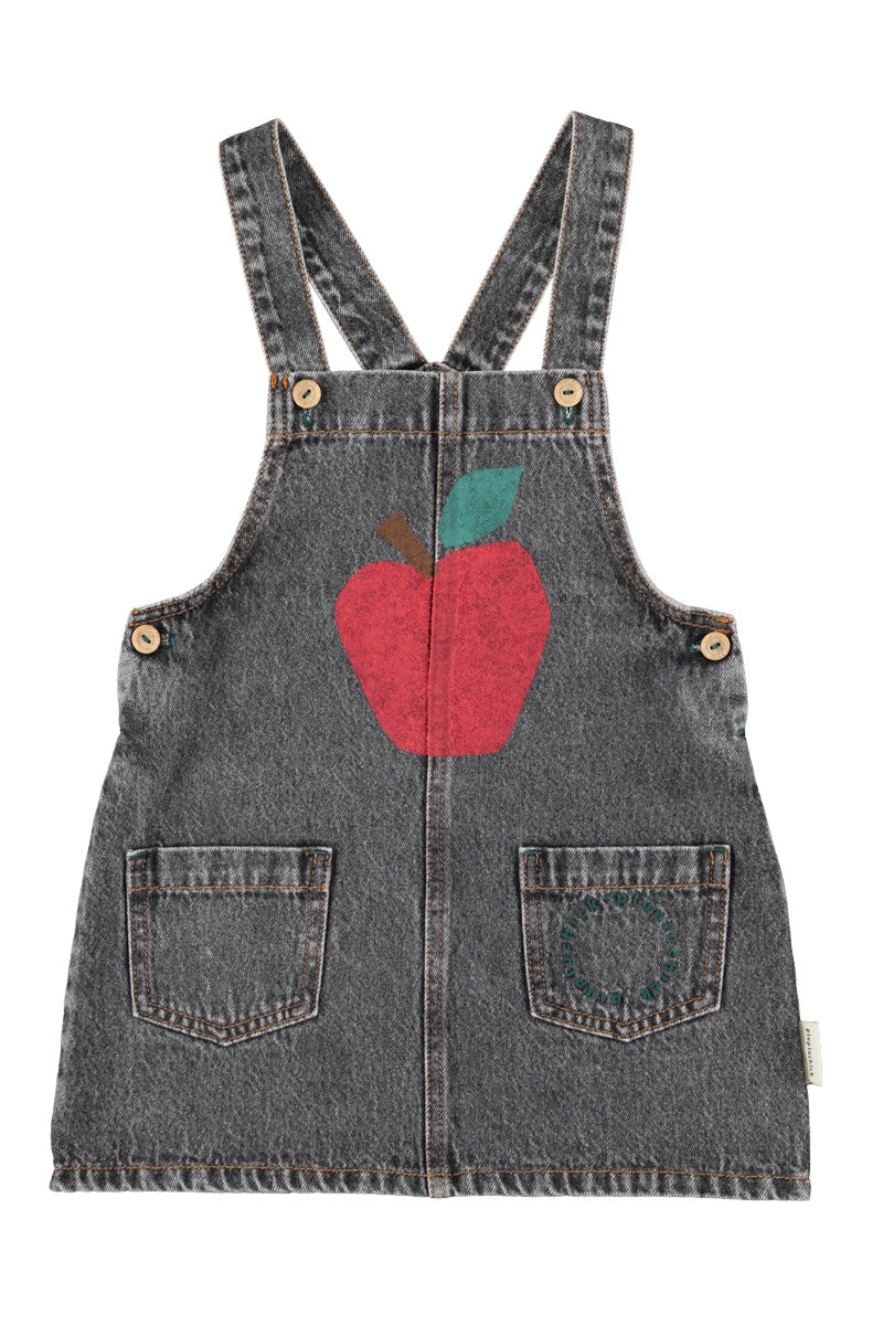 PIUPIUCHICK APPLE PRINT DENIM JUMPER
