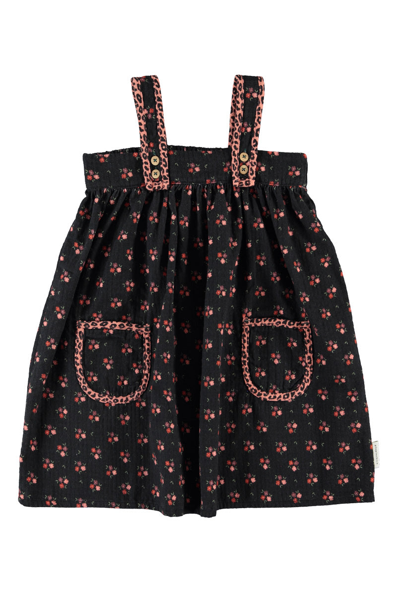 PIUPIUCHICK FLOWER PRINT STRAPS JUMPER