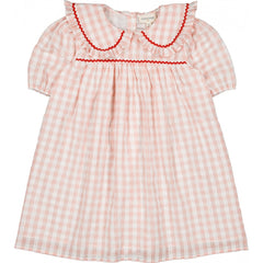 LOUIS LOUISE HENRIETTA GINGHAM RIKRAK DRESS