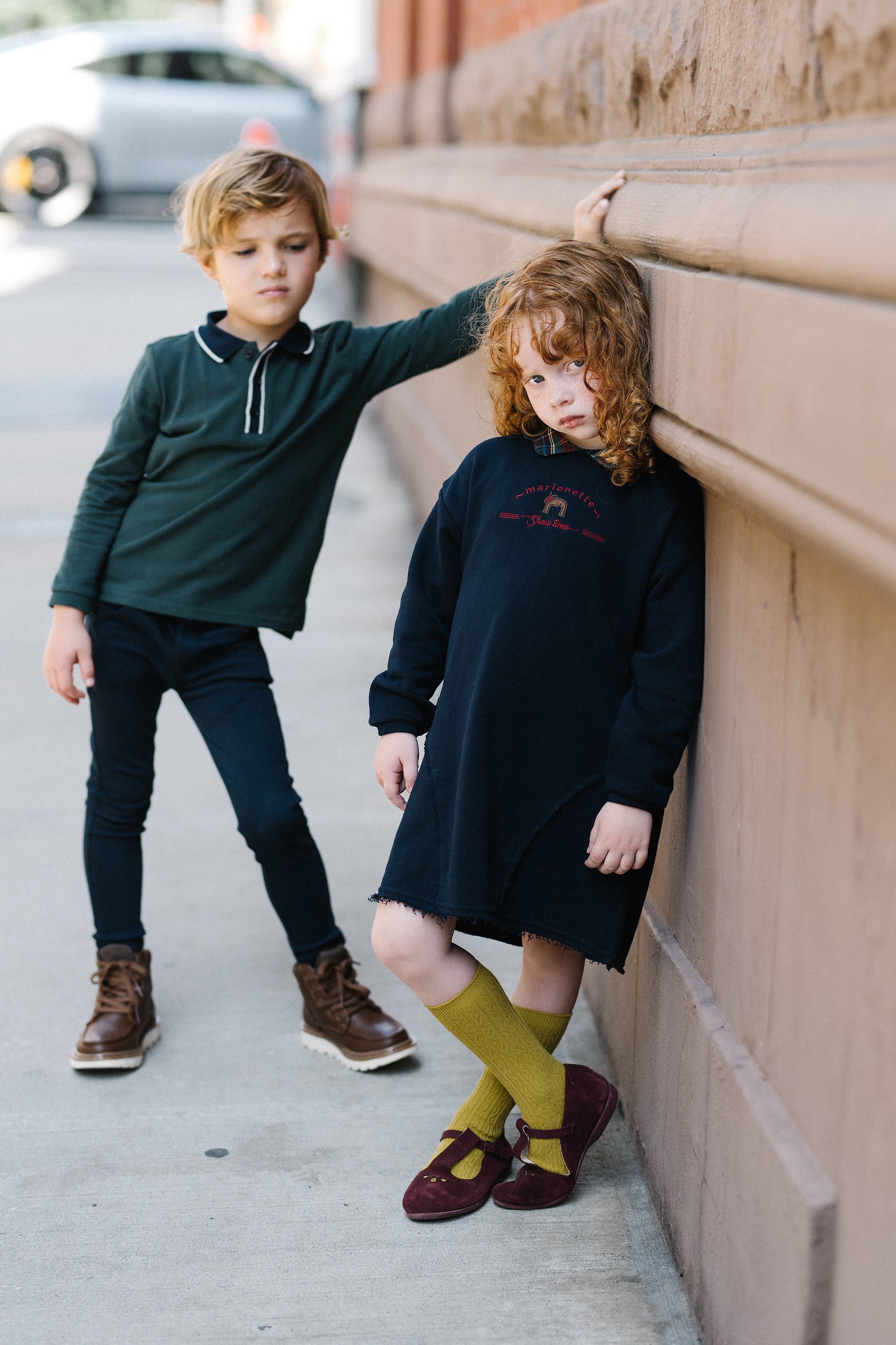 LIL LEGS CONTRAST TRIM POLO