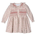 BE'BE' SWEENY FLORAL HAND-SMOCKED DRESS