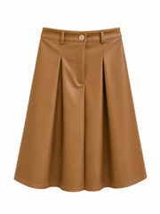 SWANKY FAUX LEATHER SKIRT
