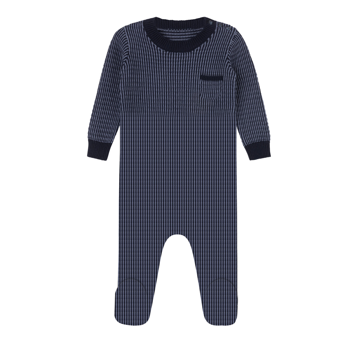 LOOMS THIN STRIPE KNIT FOOTIE