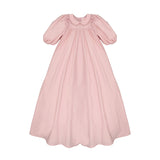 LITTLE TEMPEST LACE TRIM PETER PAN COLLAR TAFFETA GOWN