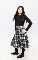 IPOSH BUTTON DOWN FLARED SKIRT