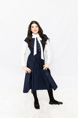 IPOSH CRYSTAL BUTTON SMOCKED TAFFETA MAXI