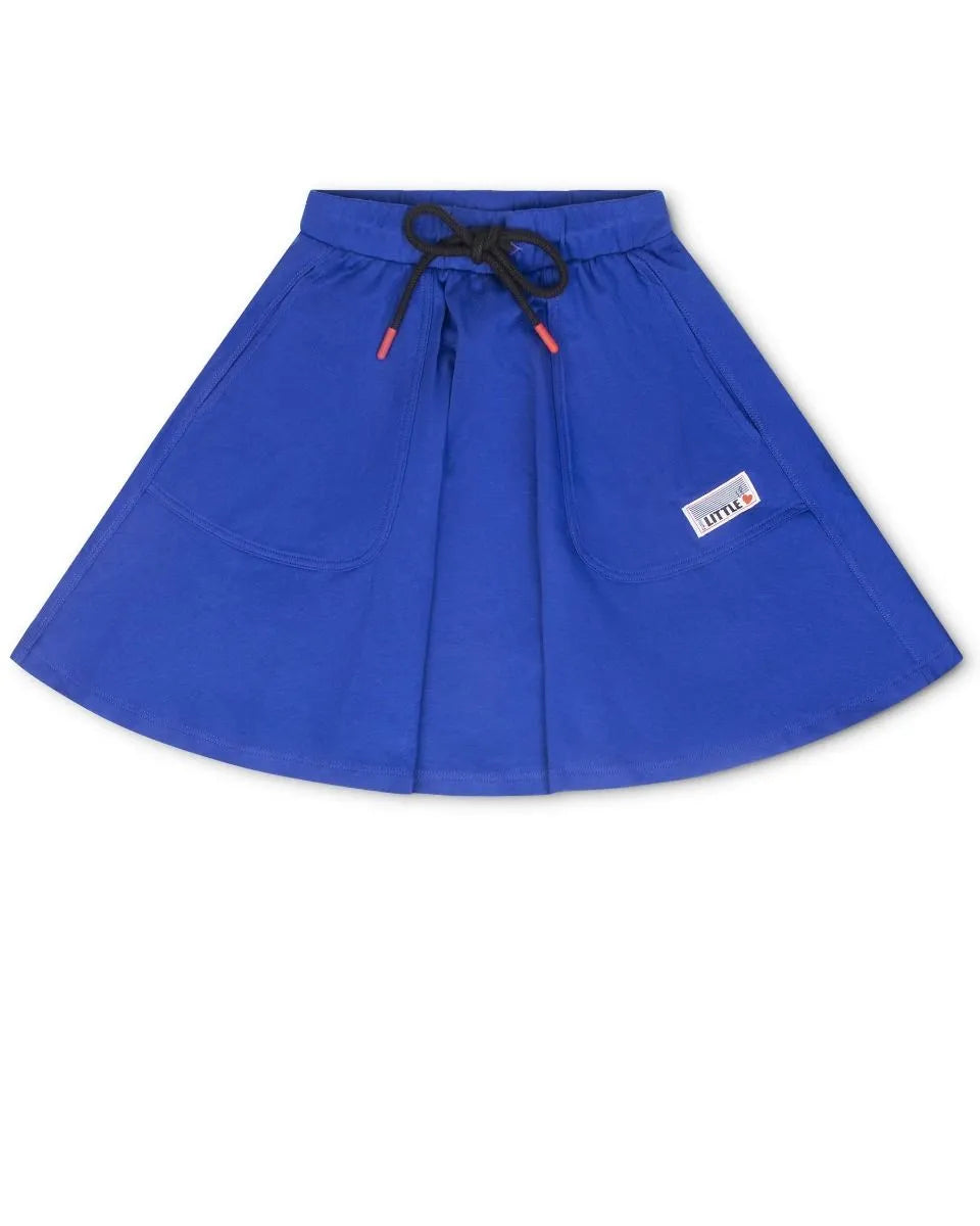 LITTLE PARNI VARSITY SHORT SKIRT