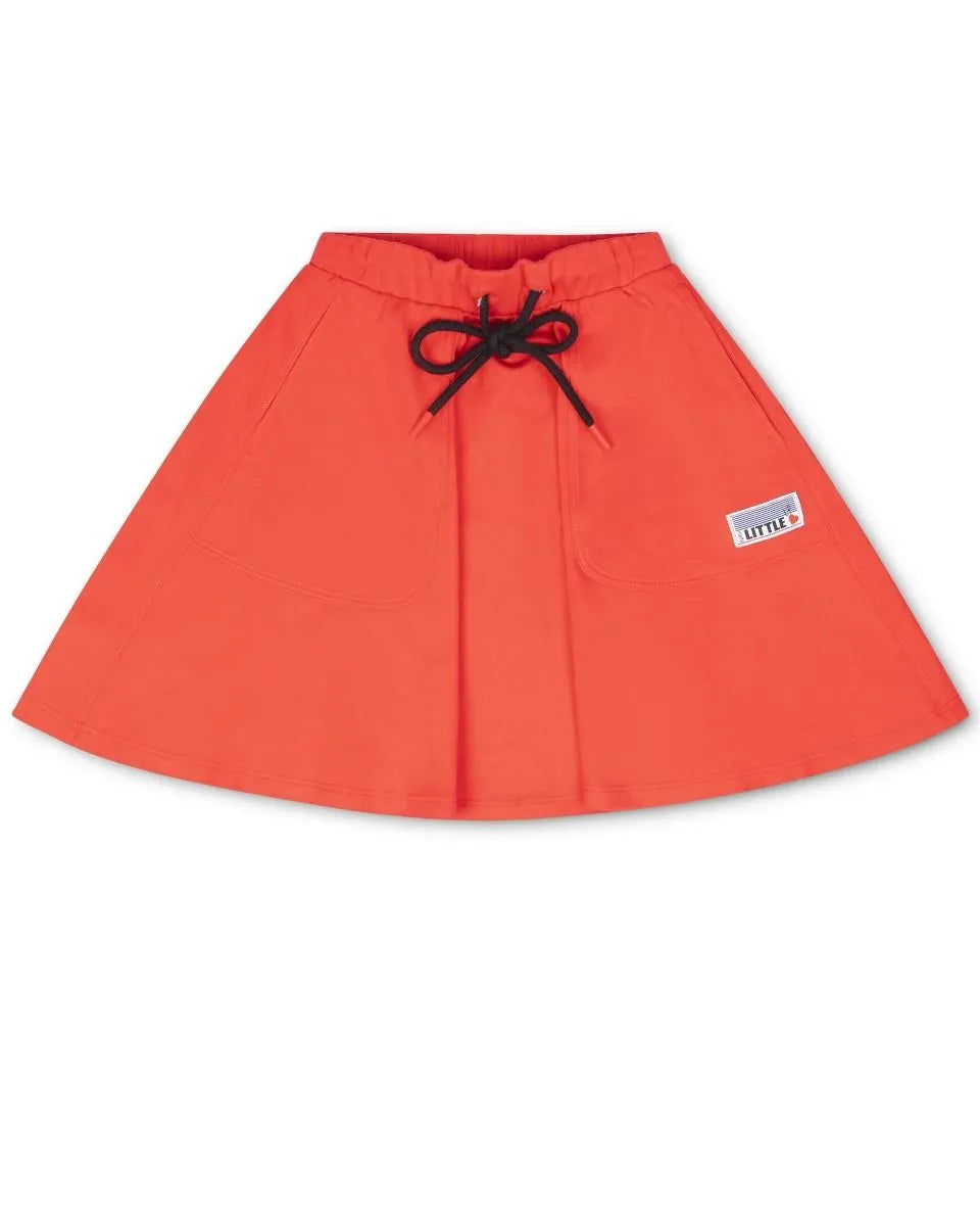 LITTLE PARNI VARSITY SHORT SKIRT