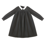 LITTLE PARNI COLLAR TAFFETA DRESS