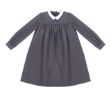 LITTLE PARNI COLLAR TAFFETA DRESS